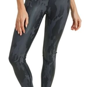 Mono B Dark Gray Black Camo High-Waist Leggings